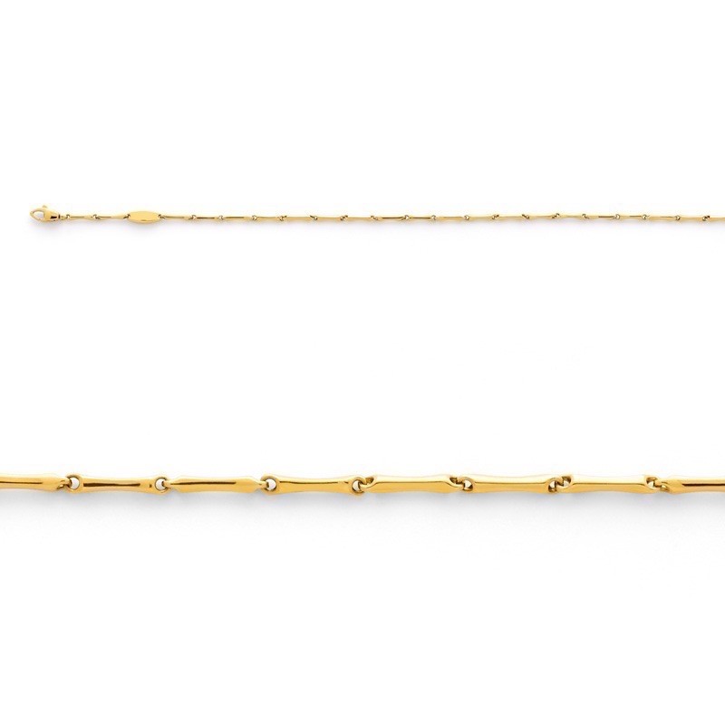 Bracelet maille Bambou 1,5mm Or jaune