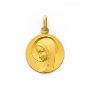 Médaille Vierge 20mm Or jaune-1