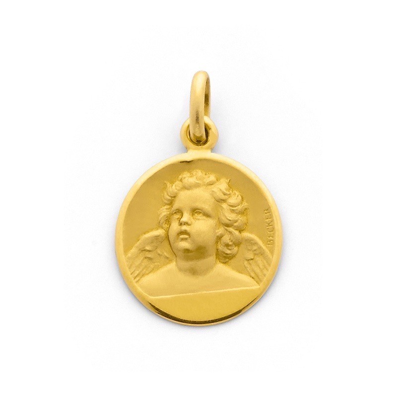 Médaille Becker Ange 18mm Or jaune