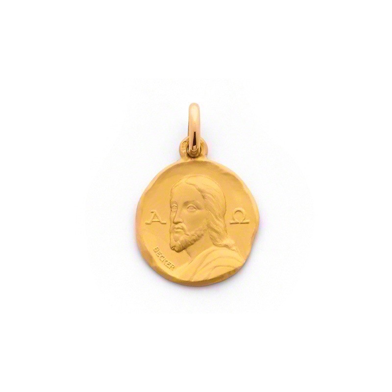 Médaille Becker Christ Catacombes 18mm Or jaune