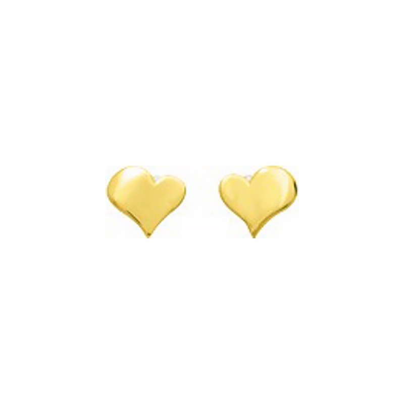 Boucles d'oreilles coeurs Or jaune