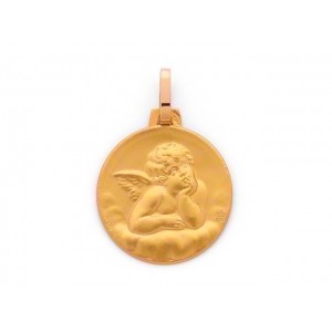 Médaille Ange de Raphaël 16mm Or jaune