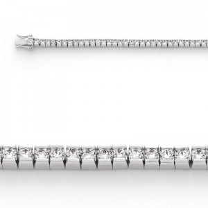 Bracelet Diamants 2,90 Carats G VS2 Or blanc