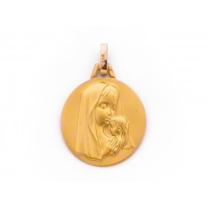 Médaille Vierge Maternité 18mm Or jaune