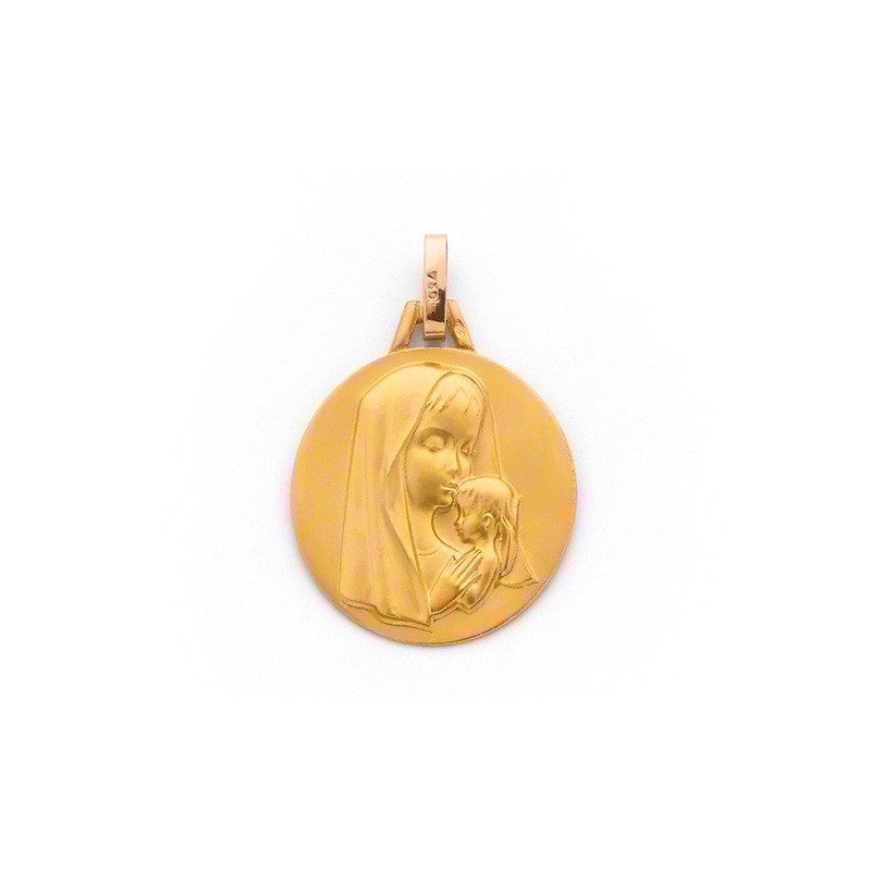 Médaille Vierge Maternité 18mm Or jaune
