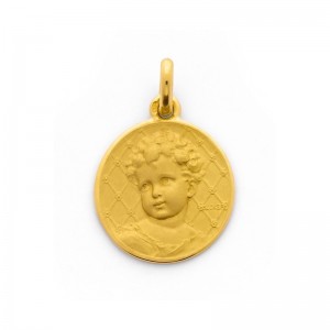 Médaille Becker Ange Bébé 18mm Or jaune