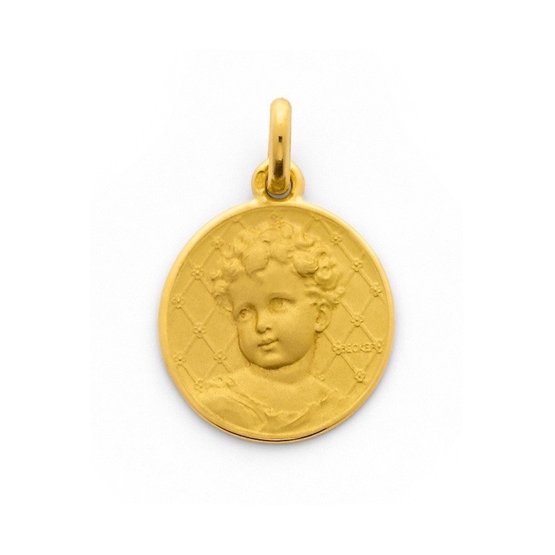 Médaille Becker Ange Bébé 18mm Or jaune