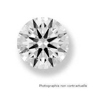 Diamant taille brillant rond 0,40 Carat E VS2 3 x Excellent