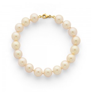 Bracelet Perles de culture Akoya Japon 6-6,5mm Or jaune