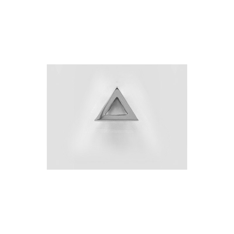 Pendentif symbolique Triangle 2 brides Or blanc