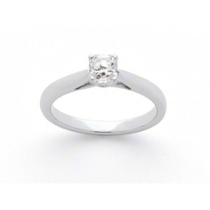 Solitaire diamant taille Lucére© 0,56 Carat E VS1 4 griffes platine
