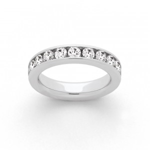 Alliance Diamants tour complet Or Envie 2,50ct Serti rail Brillants