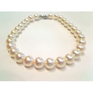 Bracelet Perles Akoya Japon 6,0-6,5mm Or Jaune