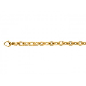 Bracelet mailles ovales 9,5mm Or jaune