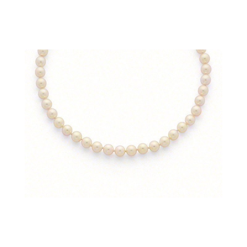 Collier Perles de culture Choker Akoya Japon 7,5-8 mm-3