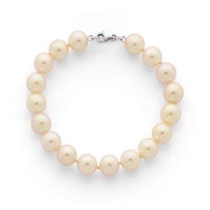 Bracelet Perles Akoya Japon 7-7,5mm Or blanc